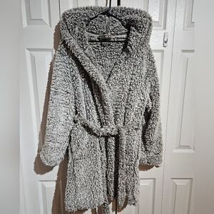 Super Soft & Fluffy Housecoat/Robe | George Size L/XL Grey